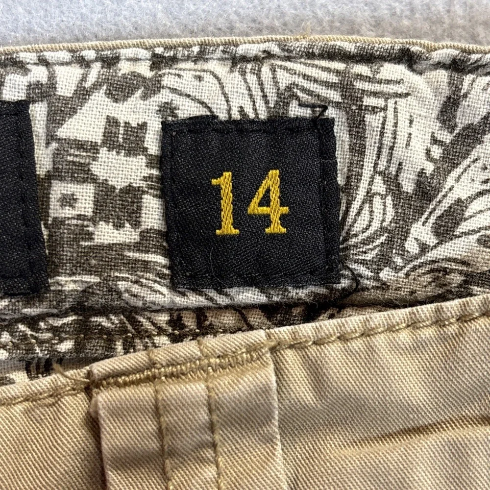 VTG Old Navy Surplus Company‎ Cargo Pants Girl Size 14 Khaki Utility Work Y2K
